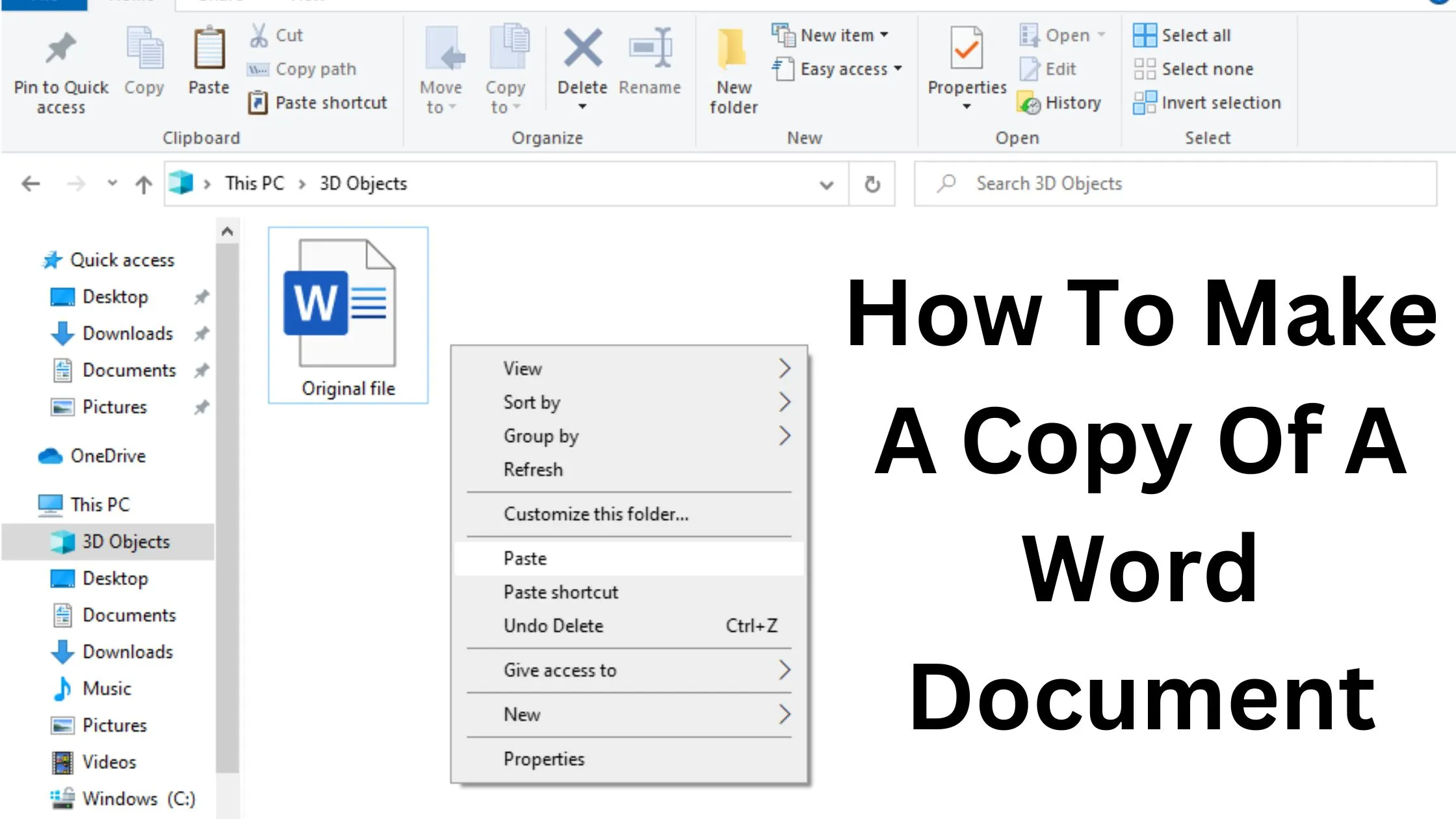 How to make a copy of a word document – A Guide